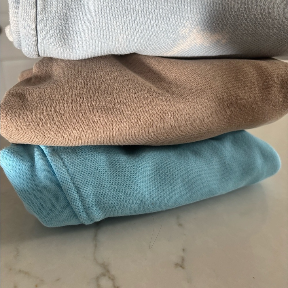 3 pack Nike and Adidas Kids Sweatshirts - Light Blue, Brown, Blue